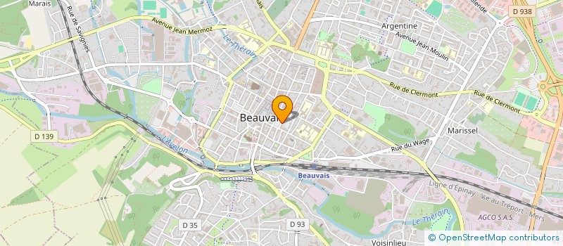 localisation de l'entreprise MADAME LAETITIA HILAIRE  BEAUVAIS