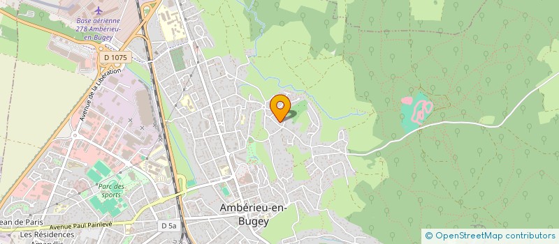 localisation de l'entreprise MADAME LAETITIA HLINOWSKY  AMBERIEU-EN-BUGEY