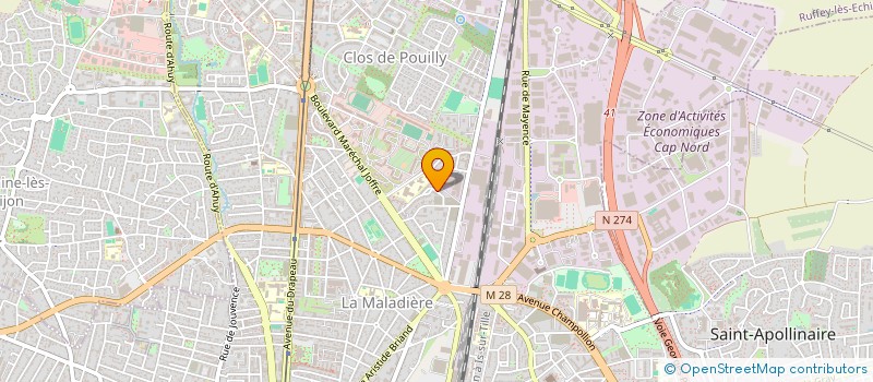 localisation de l'entreprise MADAME LAETITIA HOCHART  DIJON