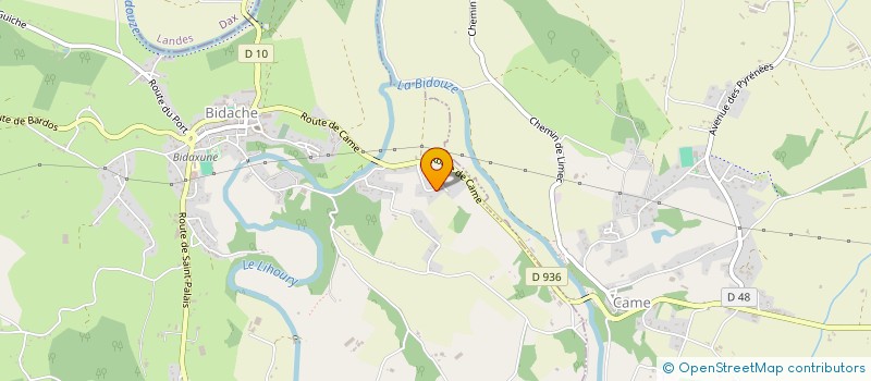 localisation de l'entreprise MADAME LAETITIA HOUGA  BIDACHE