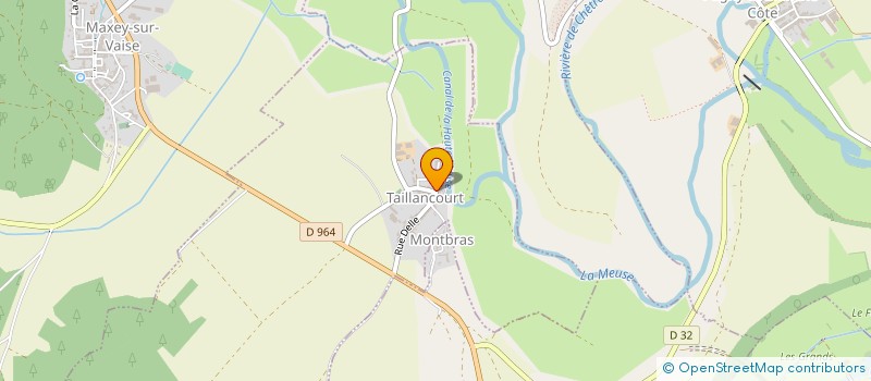localisation de l'entreprise MADAME LAETITIA HOUTMANN à TAILLANCOURT