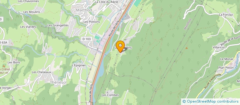 localisation de l'entreprise MADAME LAETITIA HUGONNIER  MARTHOD