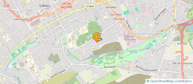 localisation de l'entreprise MADAME LAETITIA HUMEZ  LIEVIN