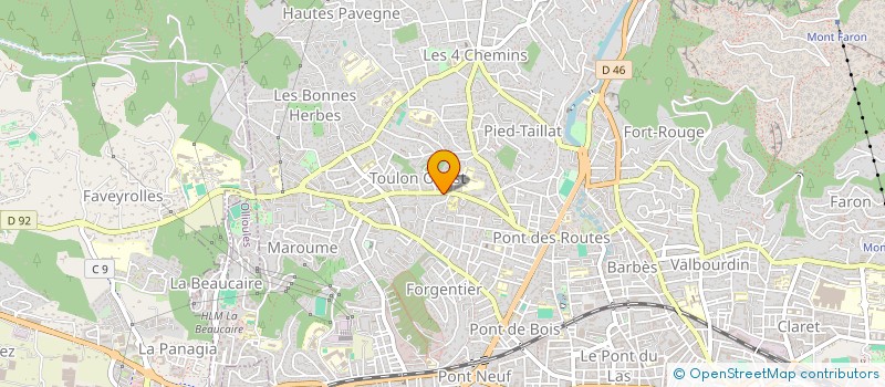 localisation de l'entreprise MADAME LAETITIA HURCET à TOULON