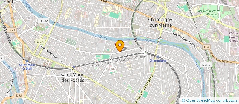 localisation de l'entreprise MADAME LAETITIA ISAAC  SAINT-MAUR-DES-FOSSES