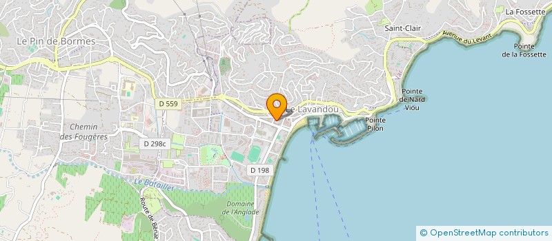 localisation de l'entreprise MADAME LAETITIA ISSARTEL à LE LAVANDOU