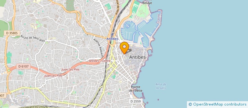 localisation de l'entreprise MADAME LAETITIA JAMES à ANTIBES