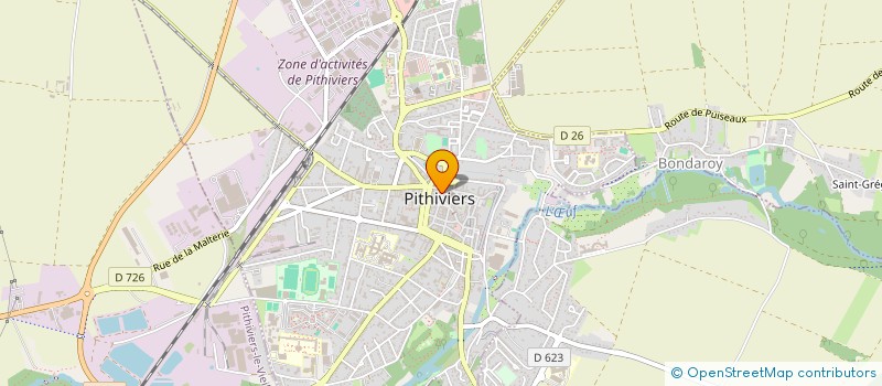 localisation de l'entreprise MADAME LAETITIA JAMET  PITHIVIERS