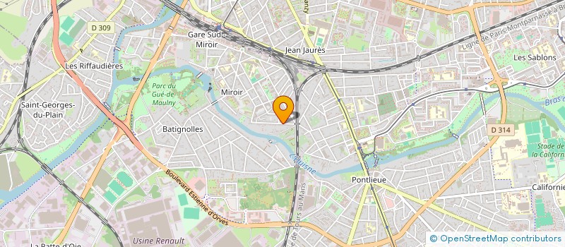 localisation de l'entreprise MADAME LAETITIA JEANNIOT  LE MANS