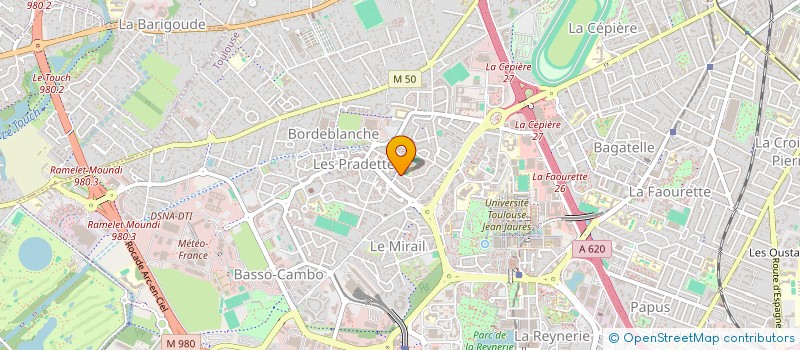 localisation de l'entreprise MADAME LAETITIA JEANTIEU  TOULOUSE