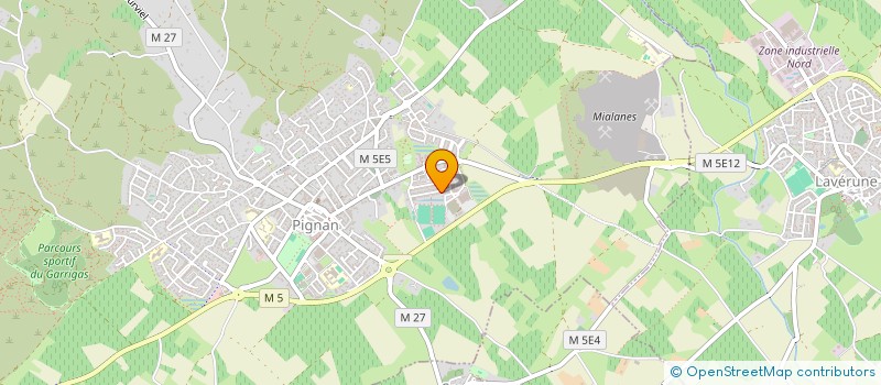 localisation de l'entreprise MADAME LAETITIA JOLY à PIGNAN