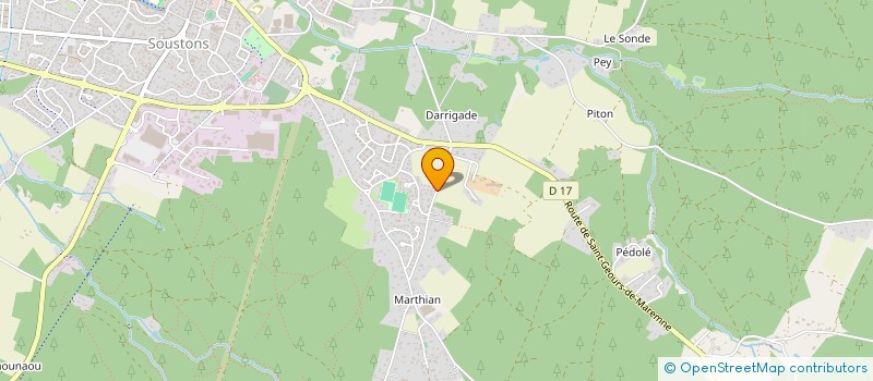 localisation de l'entreprise MADAME LAETITIA JOSSERAND à SOUSTONS