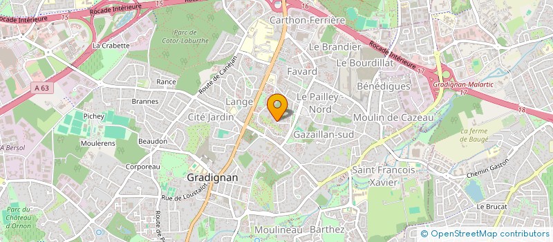 localisation de l'entreprise MADAME LAETITIA JOUANNY  GRADIGNAN