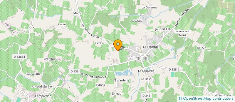 localisation de l'entreprise MADAME LAETITIA JOURDAN  VILLEGOUGE