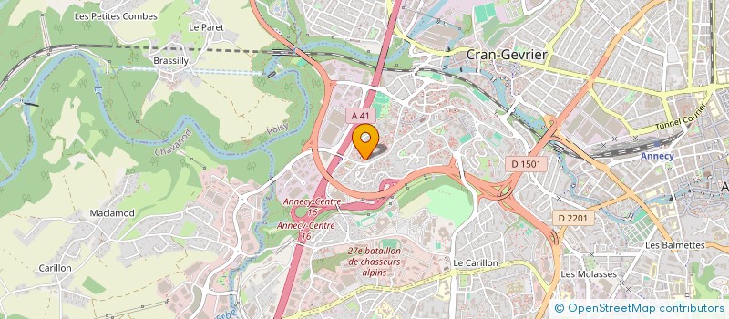 localisation de l'entreprise MADAME LAETITIA JOURDHIER  ANNECY