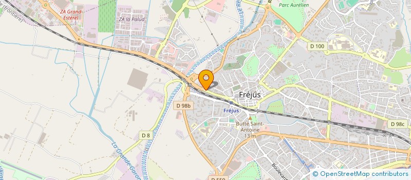 localisation de l'entreprise MADAME LAETITIA JOVER à FREJUS