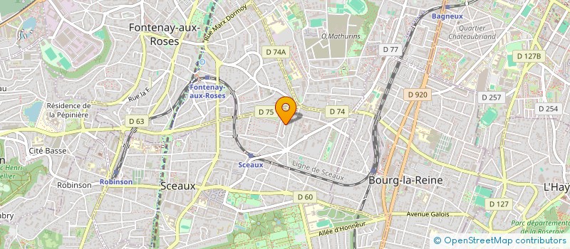 localisation de l'entreprise MADAME LAETITIA-KELLY PEREIRA DA COSTA à SCEAUX