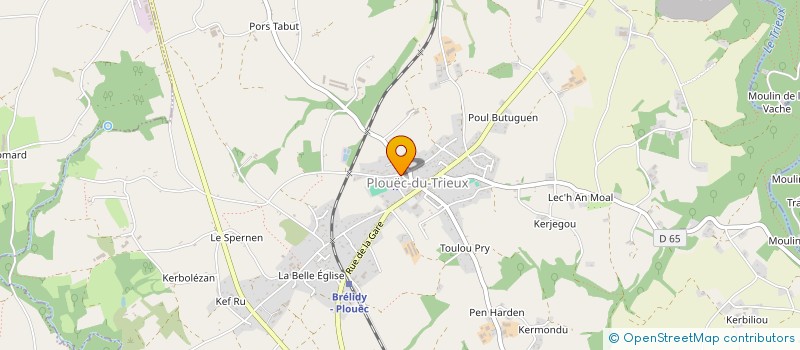 localisation de l'entreprise MADAME LAETITIA KERMAREC  PLOUEC-DU-TRIEUX