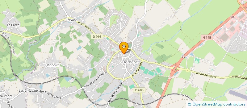 localisation de l'entreprise MADAME LAETITIA KUBIAK à DOMERAT