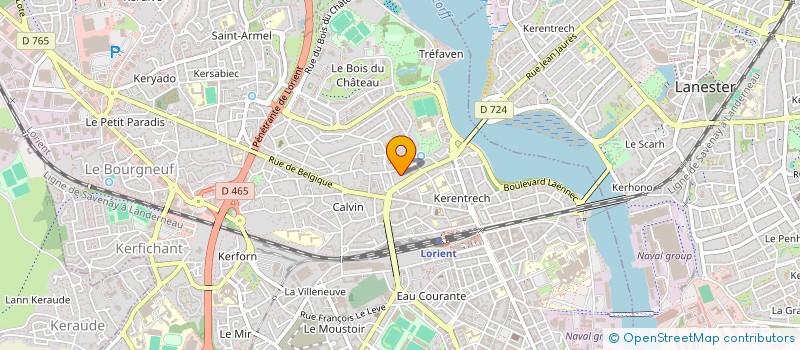 localisation de l'entreprise MADAME LAETITIA KUREZOBA  LORIENT