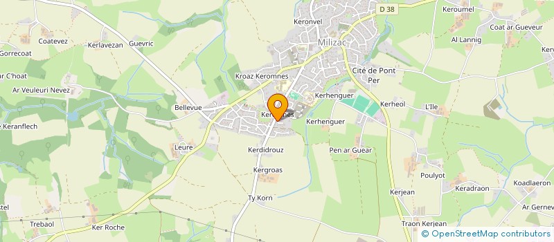 localisation de l'entreprise MADAME LAETITIA L'HOSTIS  MILIZAC-GUIPRONVEL