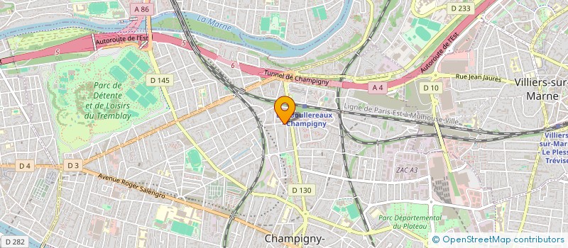 localisation de l'entreprise MADAME LAETITIA LABEAU à CHAMPIGNY-SUR-MARNE