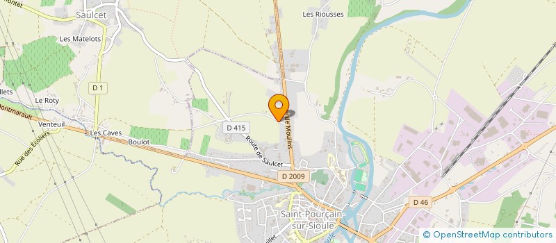 localisation de l'entreprise MADAME LAETITIA LACHERADE  SAINT-POURCAIN-SUR-SIOULE