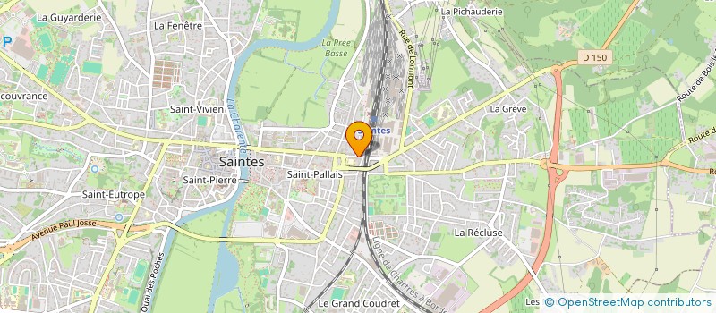 localisation de l'entreprise MADAME LAETITIA LAGARDE  SAINTES