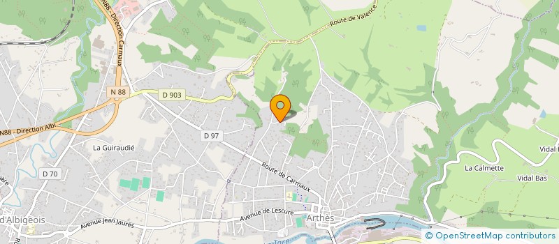 localisation de l'entreprise MADAME LAETITIA LAGARRIGUE  ARTHES