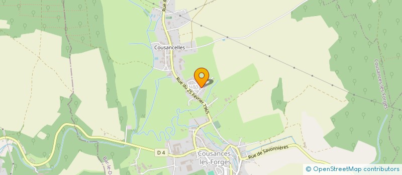 localisation de l'entreprise MADAME LAETITIA LAGAUDE à COUSANCES-LES-FORGES