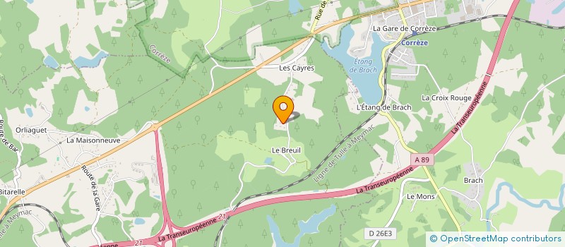 localisation de l'entreprise MADAME LAETITIA LALIE  GIMEL-LES-CASCADES