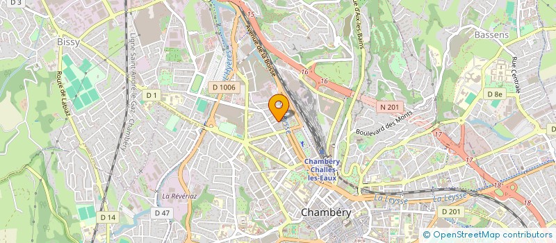 localisation de l'entreprise MADAME LAETITIA LALOY à CHAMBERY