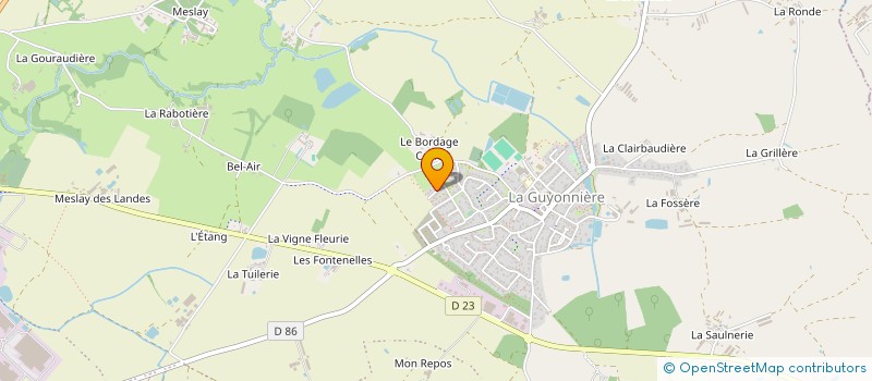 localisation de l'entreprise MADAME LAETITIA LANDREAU à MONTAIGU-VENDEE