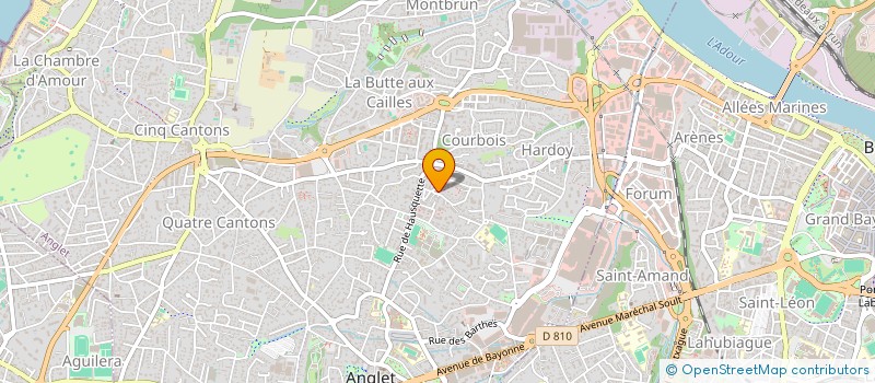 localisation de l'entreprise MADAME LAETITIA LANGERAERT à ANGLET