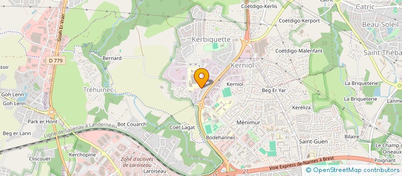 localisation de l'entreprise MADAME LAETITIA LANGLO à VANNES