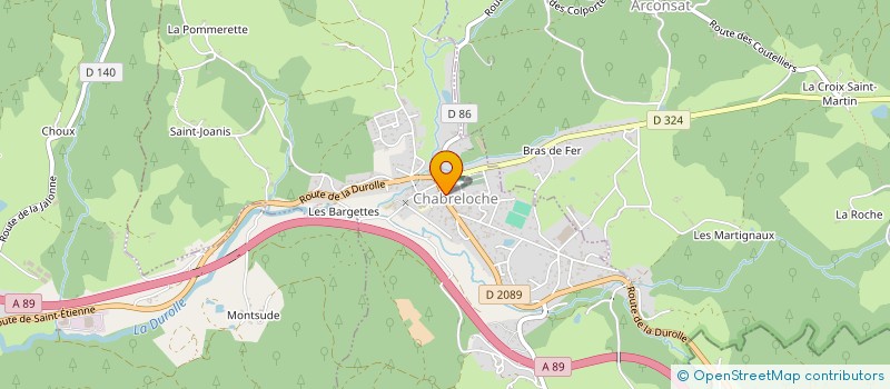 localisation de l'entreprise MADAME LAETITIA LAPLUME  CHABRELOCHE