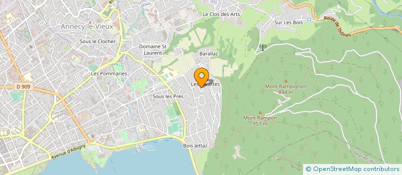 localisation de l'entreprise MADAME LAETITIA LARAVOIRE à ANNECY