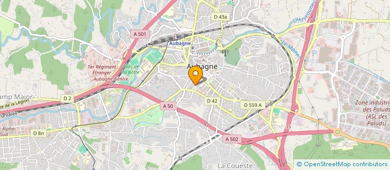 localisation de l'entreprise MADAME LAETITIA LARDENNOIS  AUBAGNE