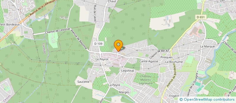 localisation de l'entreprise MADAME LAETITIA LAROSE  LEOGNAN