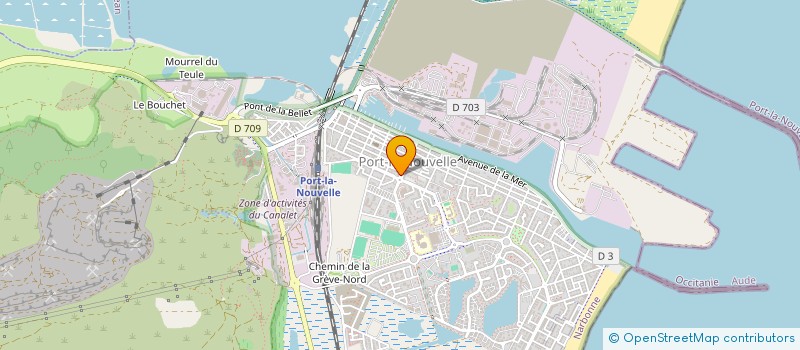 localisation de l'entreprise MADAME LAETITIA LARRIGNON  PORT-LA-NOUVELLE