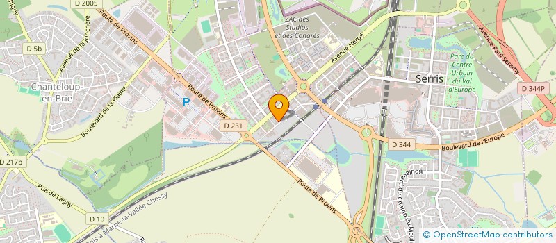 localisation de l'entreprise MADAME LAETITIA LASNE  MONTEVRAIN