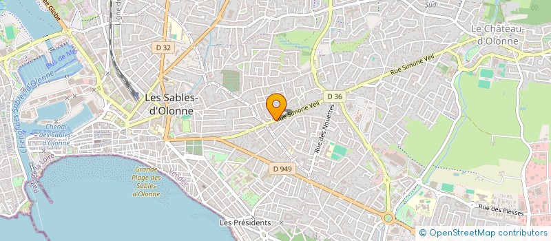 localisation de l'entreprise MADAME LAETITIA LAUNAY à LES SABLES D'OLONNE