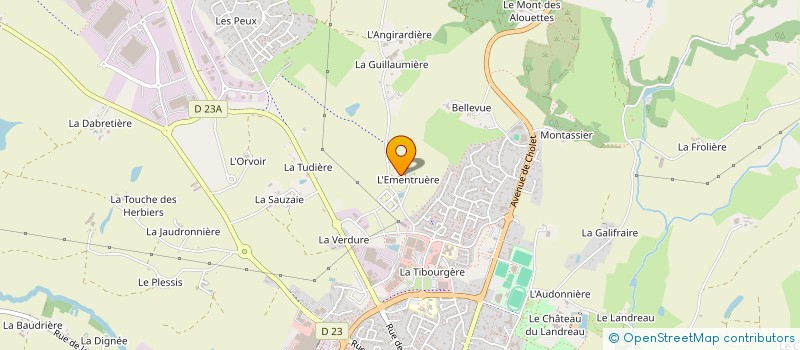 localisation de l'entreprise MADAME LAETITIA LAURENT à LES HERBIERS