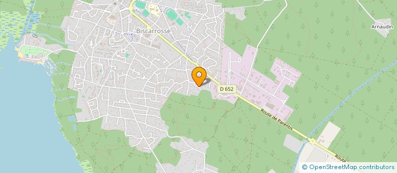 localisation de l'entreprise MADAME LAETITIA LAURENT  BISCARROSSE