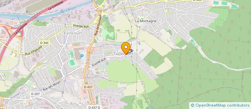 localisation de l'entreprise MADAME LAETITIA LE BOBINEC  TAILLECOURT