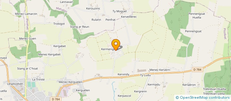 localisation de l'entreprise MADAME LAETITIA LE CORRE  PLOGASTEL-SAINT-GERMAIN