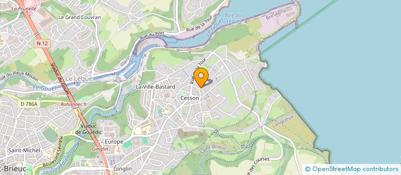 localisation de l'entreprise MADAME LAETITIA LE DORE à SAINT-BRIEUC