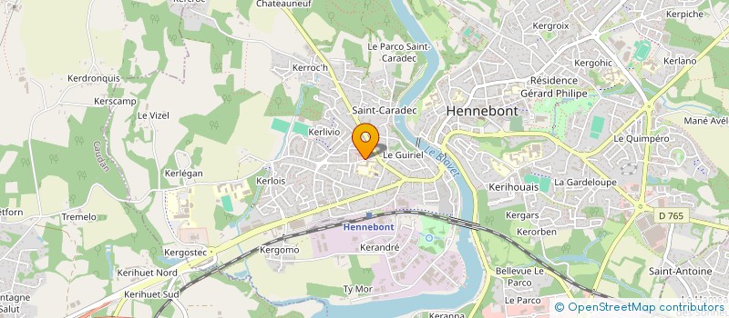 localisation de l'entreprise MADAME LAETITIA LE DOUSSAL  HENNEBONT