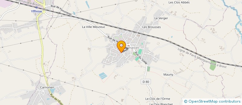 localisation de l'entreprise MADAME LAETITIA LE GUEN à YFFINIAC