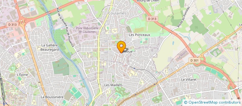 localisation de l'entreprise MADAME LAETITIA LE GUENNEC  COULAINES